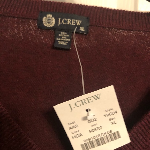 New J.CREW V-Neck Men’s Sweater - Picture 5 of 6